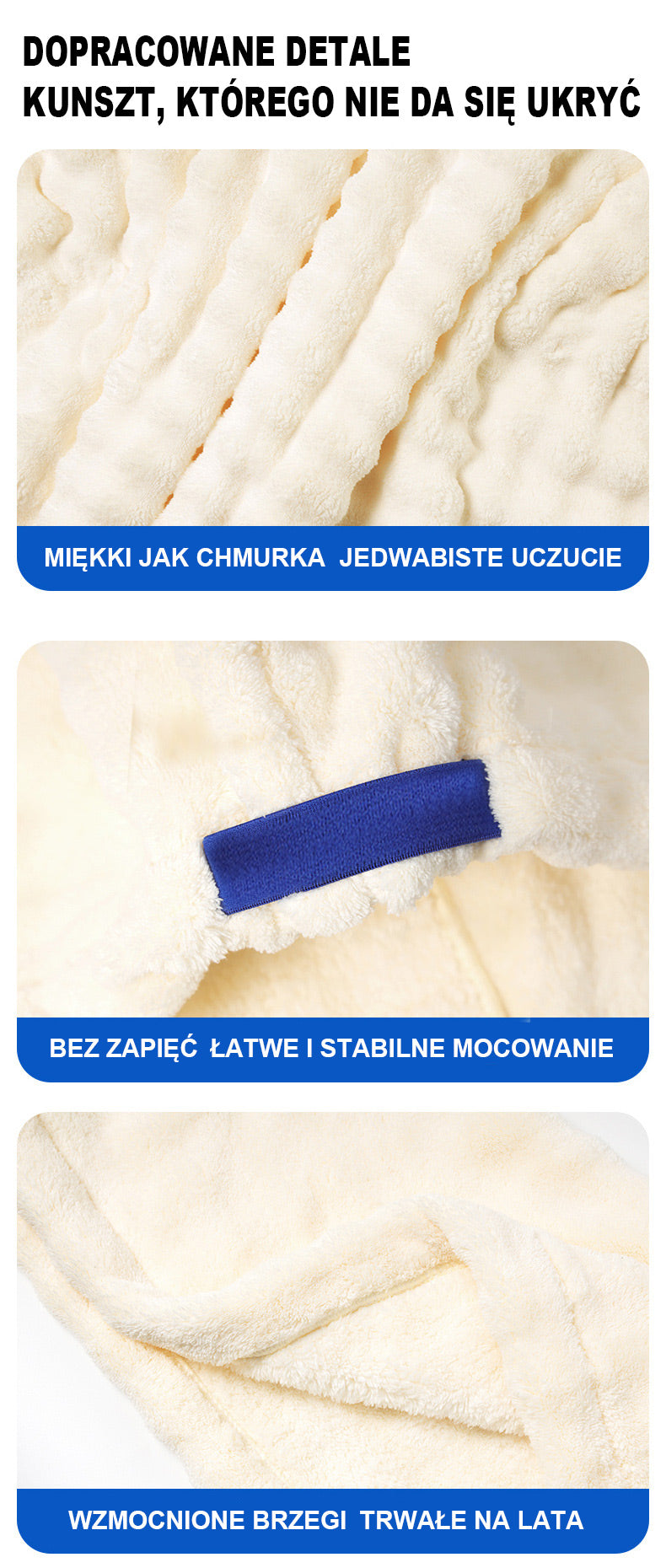 Chusta do suszenia włosów z piankowej welny dla kobiet, grubsza, z szerokim zastosowaniem, do owijania włosów, szybkoschnąca, do użytku domowego, chłonna, bez suszenia suszarki, czapka kąpielowa