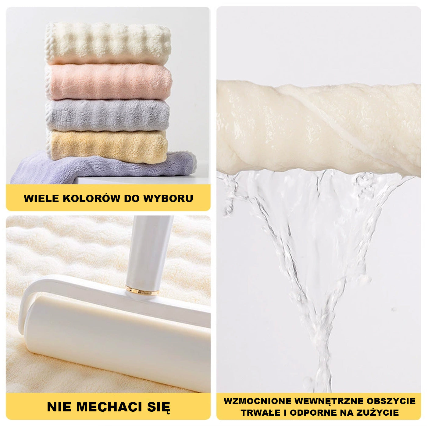 Chusta do suszenia włosów z piankowej welny dla kobiet, grubsza, z szerokim zastosowaniem, do owijania włosów, szybkoschnąca, do użytku domowego, chłonna, bez suszenia suszarki, czapka kąpielowa