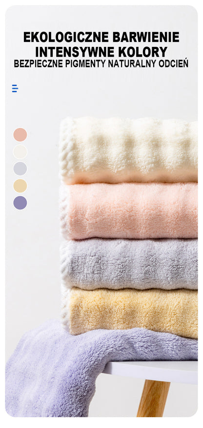 Chusta do suszenia włosów z piankowej welny dla kobiet, grubsza, z szerokim zastosowaniem, do owijania włosów, szybkoschnąca, do użytku domowego, chłonna, bez suszenia suszarki, czapka kąpielowa